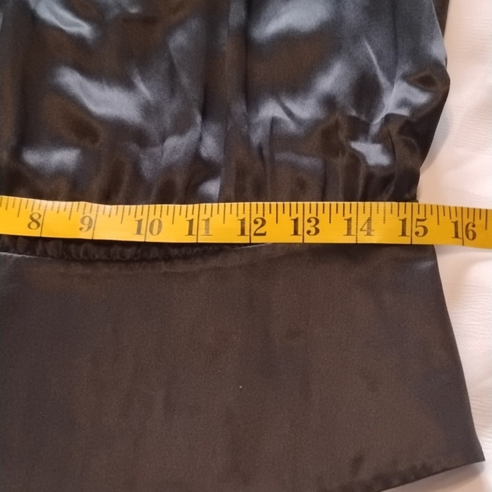 INC International Concepts Woman's Black 100% Silk Blouse, Size: 6P - Picture 11 of 11